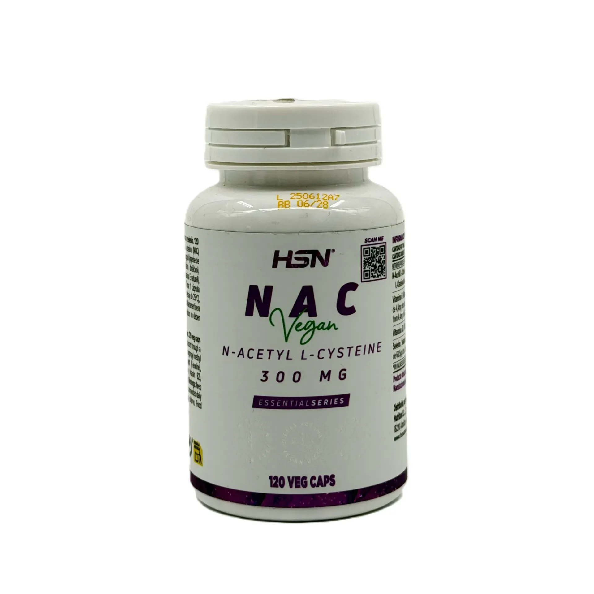 HSN - N Acetil Cysteína - 120 Cáp / 300 Mg