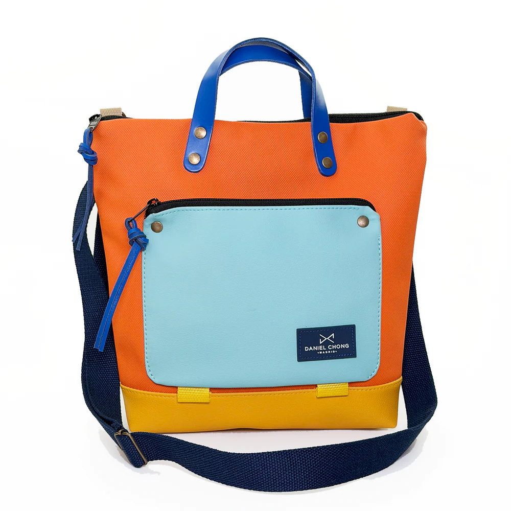 Daniel Chong - Bandolera cuadrada book holder naranja